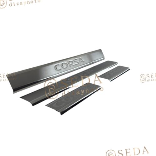 Opel Corsa C HB 2000 > 2006 Kapı Eşiği 4 Prç. P. Çelik